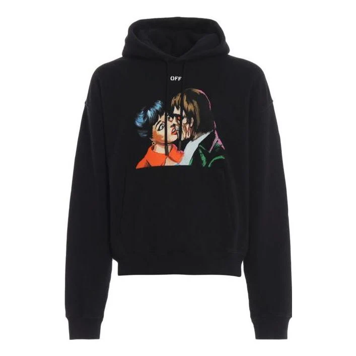 Off-White Kiss Printing Black OMBB037R19B970031088