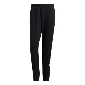 Men's adidas neo Sw Knt Wv Tp Athletics Running Bundle Feet Sports Pants/Trousers/Joggers Black H45210