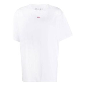 Off-White Stencil Arrows Printing Short Sleeve White OMAA038E20JER0030125