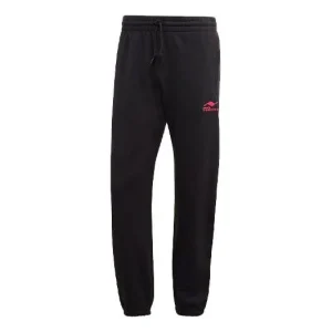 adidas originals Torsion Sp Logo Printing Running Sports Long Pants Black GD6011