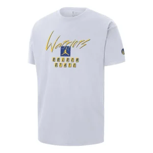 Air Jordan Golden State Warriors Courtside Statement Edition NBA Max90 T-Shirt 'White' FN1064-100