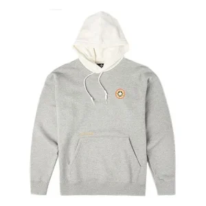 Men's Converse x Bugs Bunny Crossover Embroidered hooded Pullover Long Sleeves Casual Gray 10021414-A01