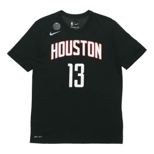 Nike SS22 NBA Harden Basketball Sports Short Sleeve Rockets 13 Black 870777-013