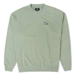 Converse Sneakers Patch Loose Fit Sweatshirt Asia Sizing 'Summit Sage' 10024866-A02