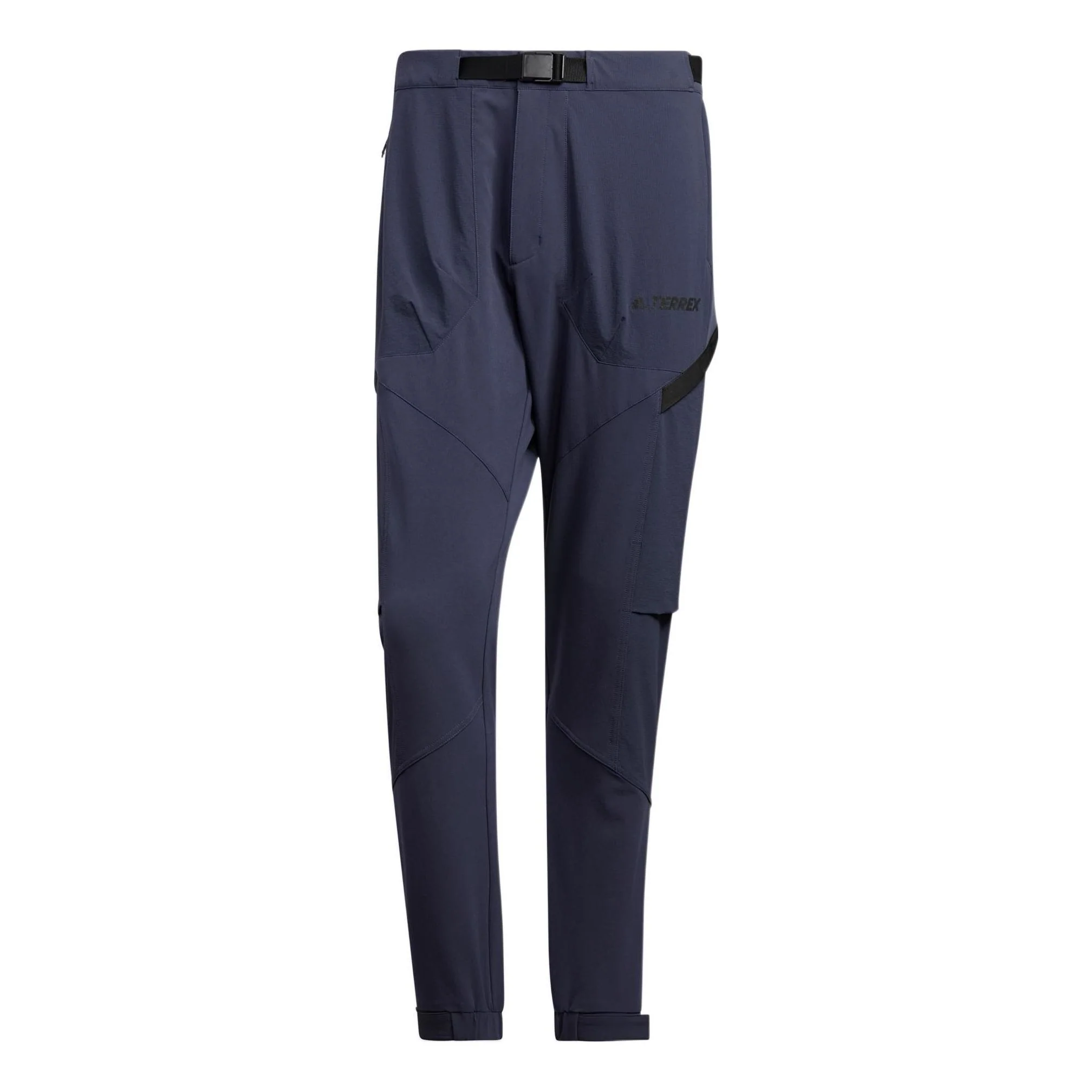 Men's adidas Terrex Voyg Pants Solid Color Embroidered Logo Sun Protection Sports Pants/Trousers/Joggers Blue IC8171