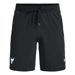 Under Armour Project Rock Snap Training Shorts Asia Sizing 'Black White' 1361616-002