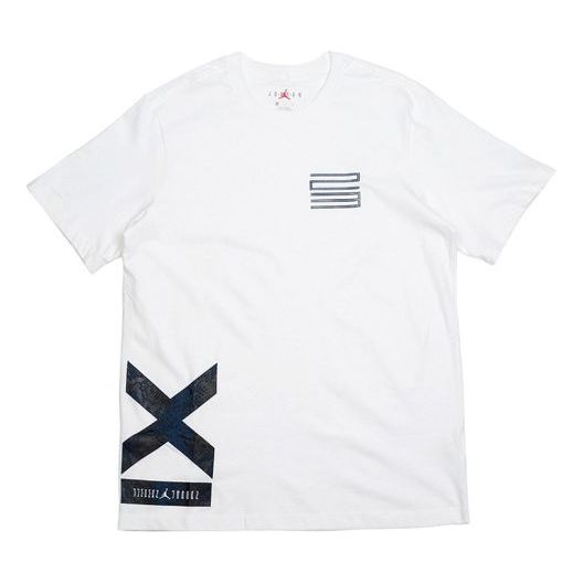 Air Jordan 11 Snakeskin Tee snake pattern Short Sleeve White CI0324-100