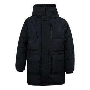 Converse Mid-Length Down Fill Puffer Jacket Asia Sizing 'Black' 10019323-A03