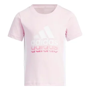 (PS) adidas Badge Of Sport Logo Short Sleeve Tee 'Pink' HZ7087