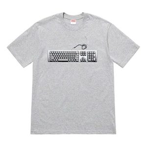 Supreme SS19 Keyboard HeatherGrey Tee SUP-SS19-755