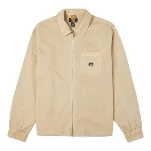 Converse Washed Canvas Full Zip Work Shirt Asia Sizing 'Nomad Khaki' 10022303-A01