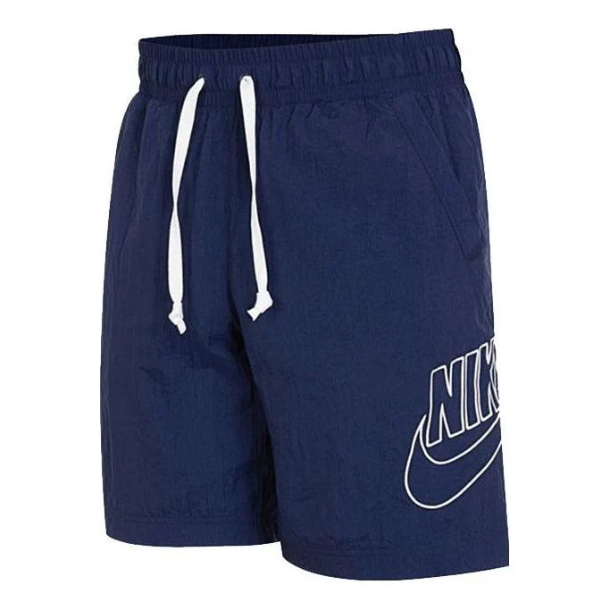 Nike Sportswear Alumni Logo Shorts 'Blue' DB3811-410