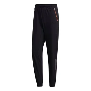 adidas neo M Ss Nn Tp 2 logo Printing Casual Bundle Feet Sports Pants Black GM2298