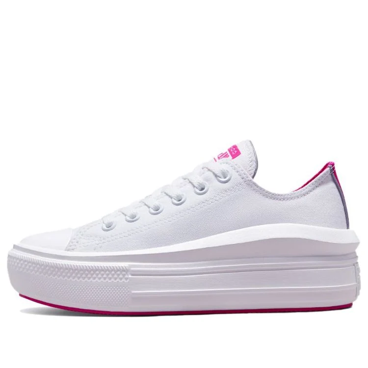 (WMNS) Converse Chuck Taylor All Star Move Low 'White Purple' 572071C