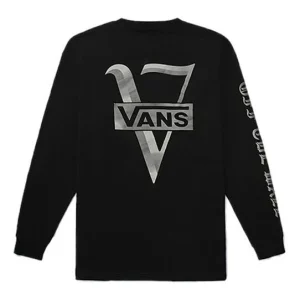 Vans Back Printing Casual Sports Couple Style Black VN0A4MUSBLK
