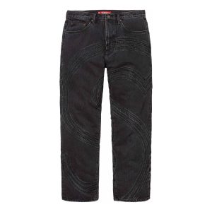 Supreme S Logo Loose Fit Jeans 'Black' SUP-SS24-054