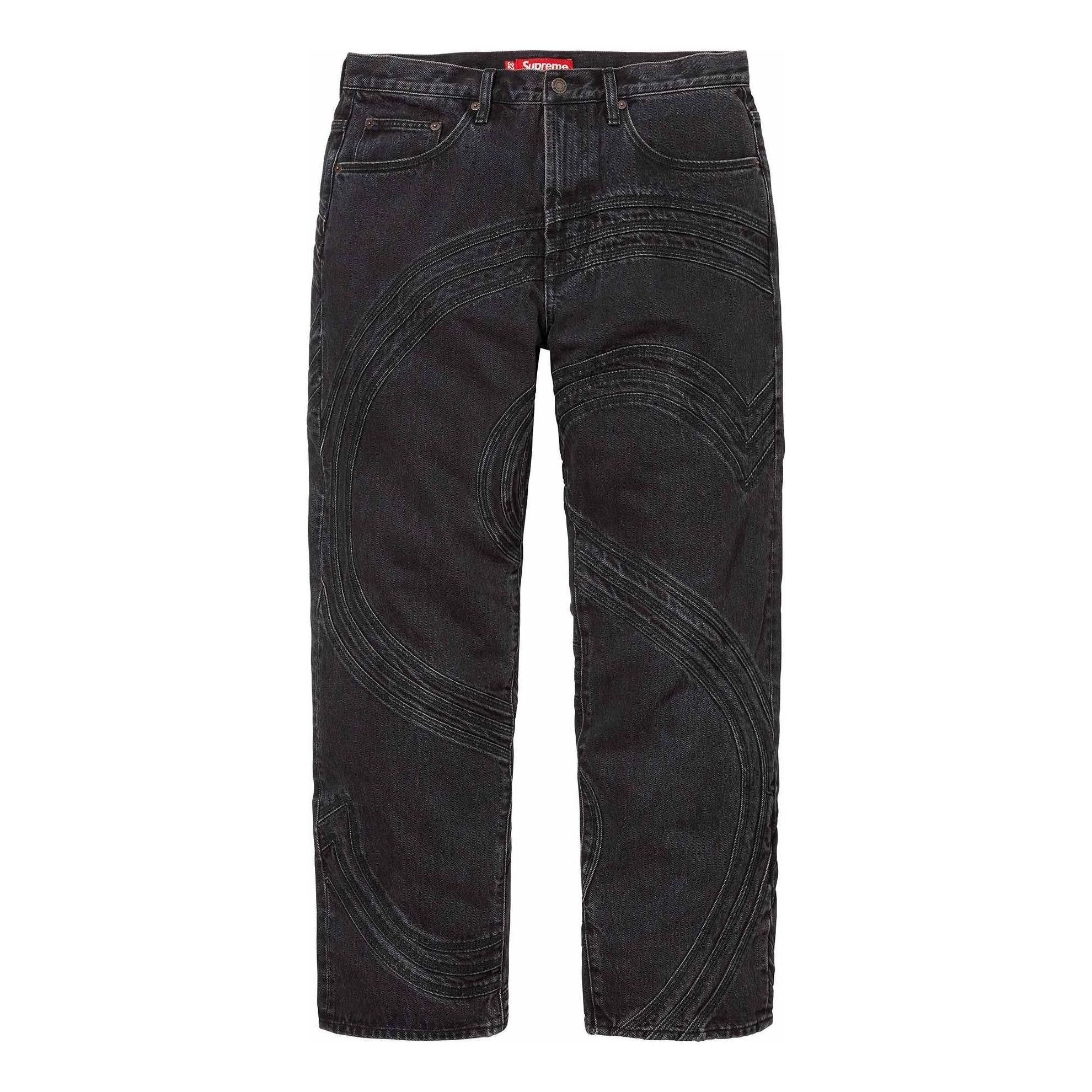 Supreme S Logo Loose Fit Jeans 'Black' SUP-SS24-054