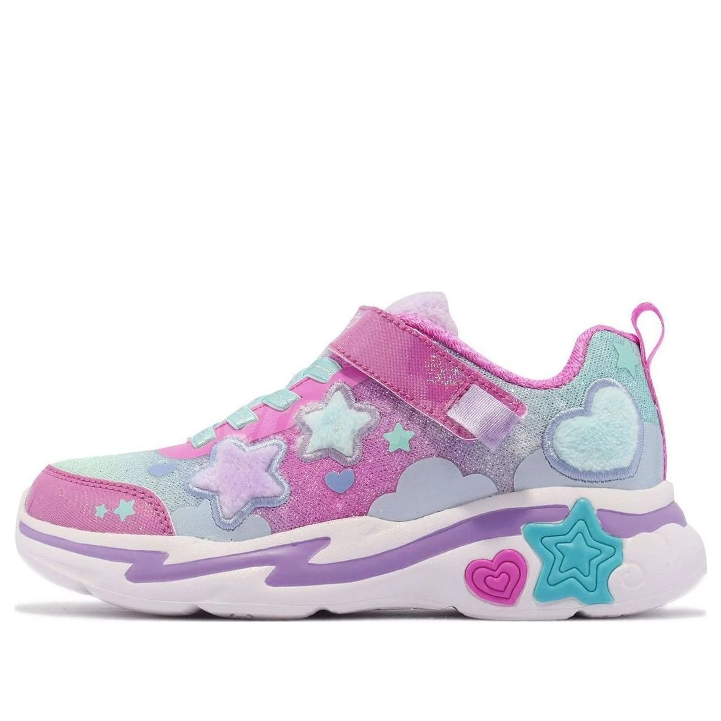 (PS) Skechers Skechers Sunggle Sneaks Shoes 'Pink Blue Purple' 302216-LPKMT