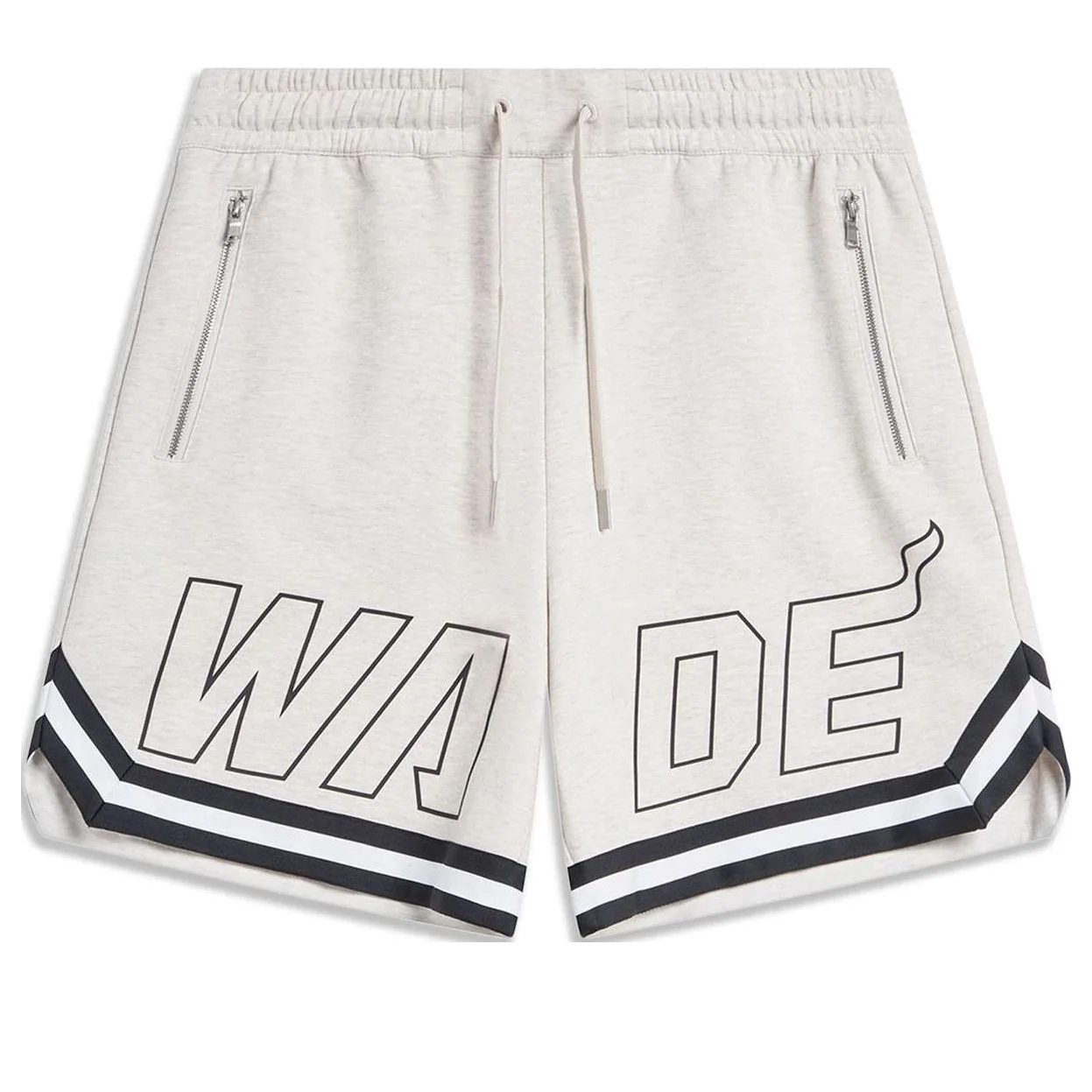 Li-Ning Way Of Wade Graphic Shorts 'Light Grey' AKSU341-5