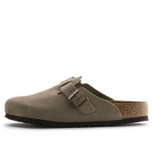 Birkenstock Boston Soft Footbed Suede Wide 'Taupe' 0560771