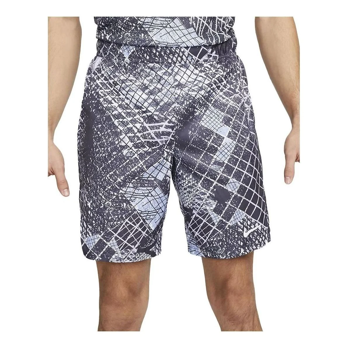 NikeCourt Dri-FIT Victory 9" Printed Tennis Shorts 'Grey' DV9115-015