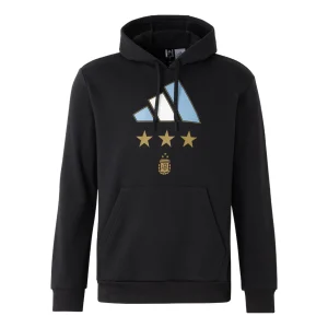 adidas 2022 World Cup Argentina Winner Hoodie Asia Sizing 'Black' IT2387