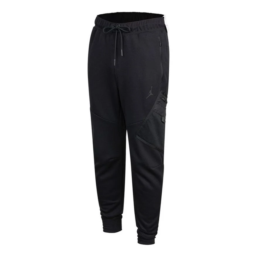 Air Jordan Athleisure Casual Sports Running Knit Long Pants Asia Sizing 'Black' DA9853-010