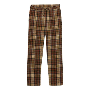 Vans Range Loose Tapered Flannel Trousers 'Red Brown' VN0008MZCBC