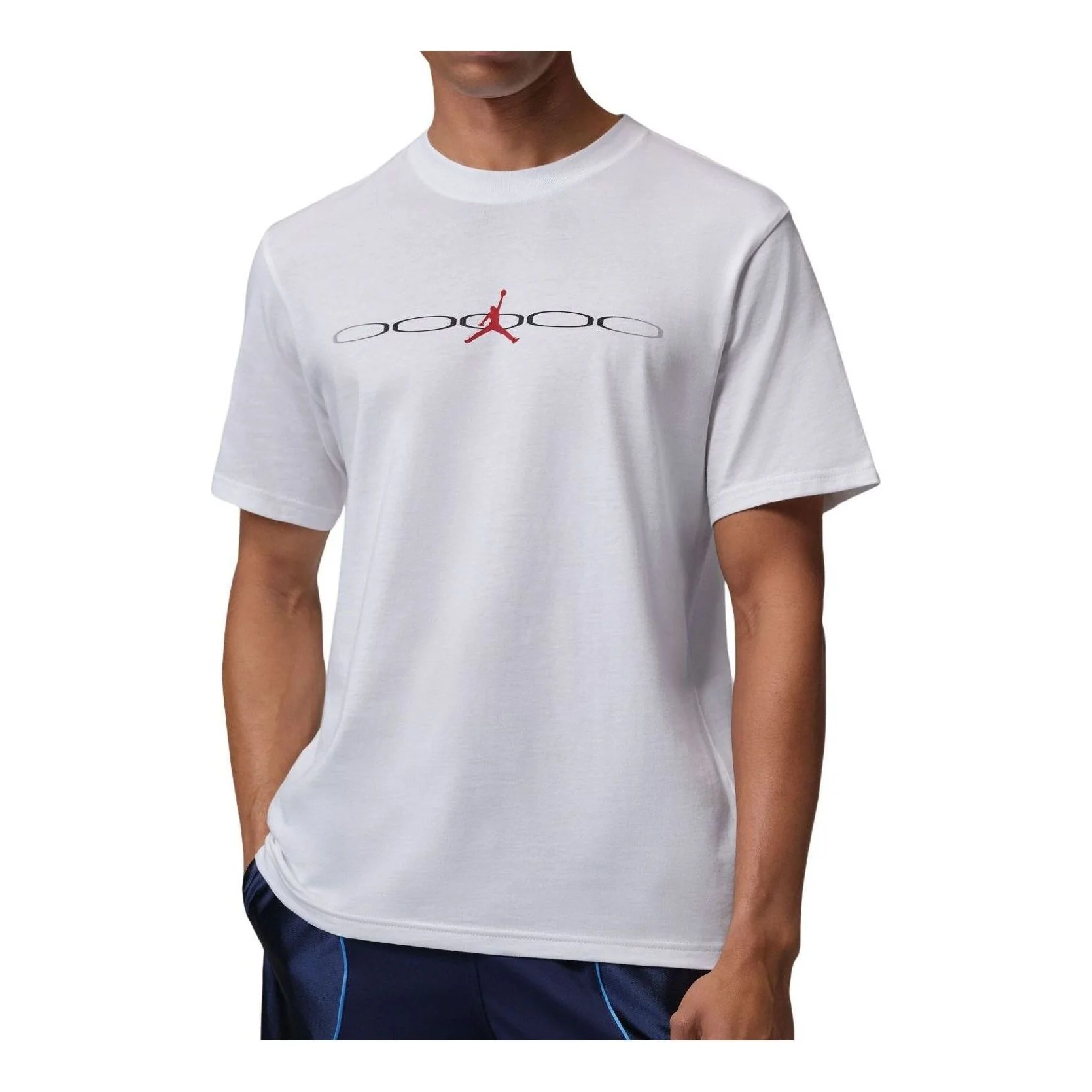 Air Jordan Sport Dri-FIT T-Shirt 'White Black University Red' IR0868-100