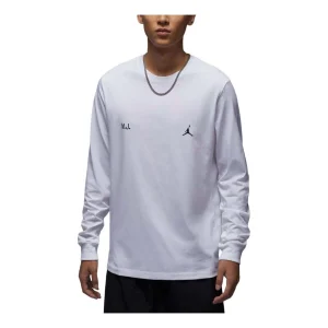 Air Jordan Flight Graphic Long Sleeve T-shirt Asia Sizing 'White' FZ1935-100