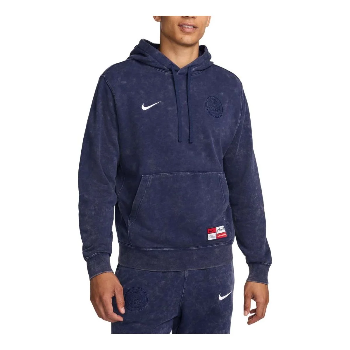 Nike Paris Saint-Germain Club Soccer French Terry Hoodie 'Midnight Navy' FQ3005-410