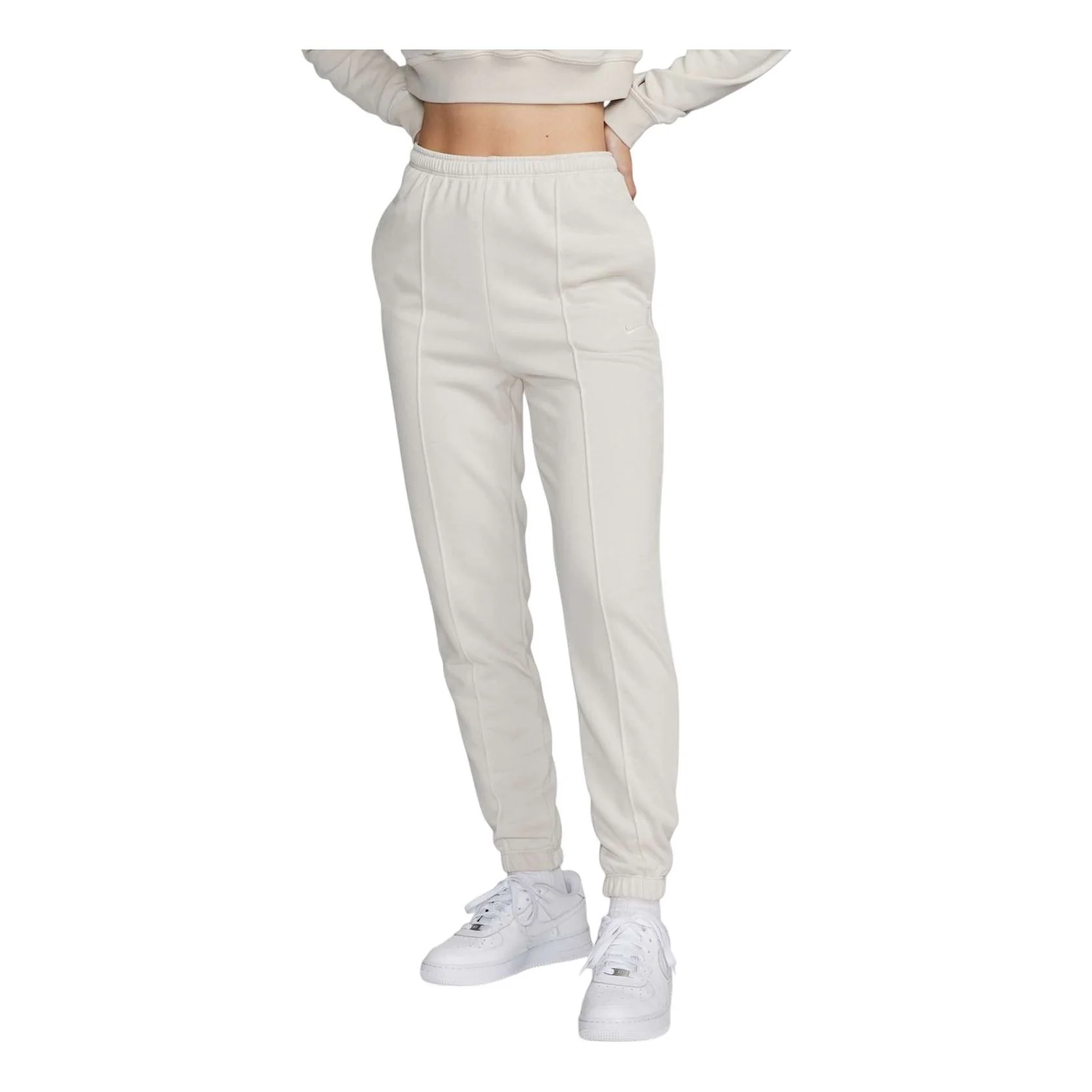 (WMNS) Nike Sportswear Chill Terry Slim High Waisted French Terry Sweatpants Asia Sizing 'Light Orewood Brown' FN2435-104