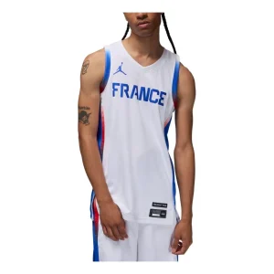 Air Jordan France Limited Home Basketball Jersey 'White Hyper Royal' FQ0396-100