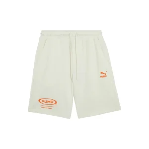 PUMA Classics Dance Crew Logo Printed Short 'White Orange' 627177-65