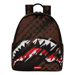 Sprayground Smeared Grunge Savage Backpack 'Brown Black' B8964