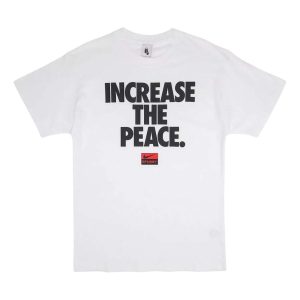 Nike x Stussy Increase the Peace T-Shirt 'White' CU9252-100