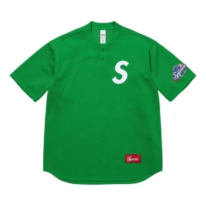 Supreme S Logo Baseball Henley 'Green' SS25KN95-GREEN