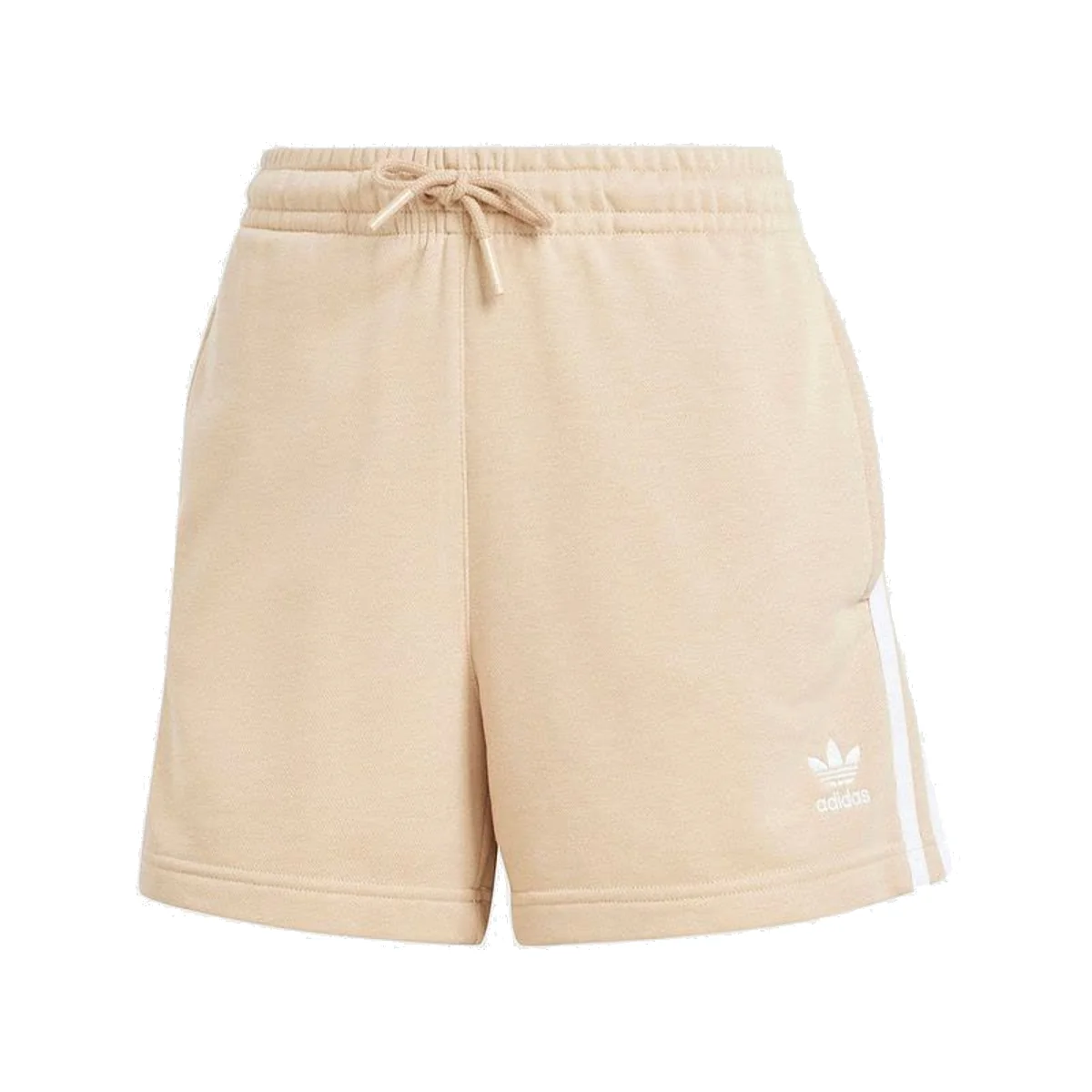(WMNS) adidas Adicolor 3-Stripes French Terry Shorts Asia Sizing 'Beige White' IY2159