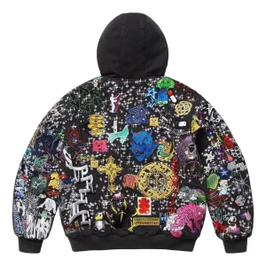 Supreme Aoi Embroidered Hooded Work Jacket 'Black' SS25J71-BLACK