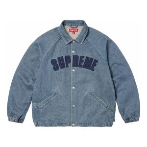Supreme Arc Denim Coaches Jacket 'Washed Indigo' SS25J62-WASHED-INDIGO