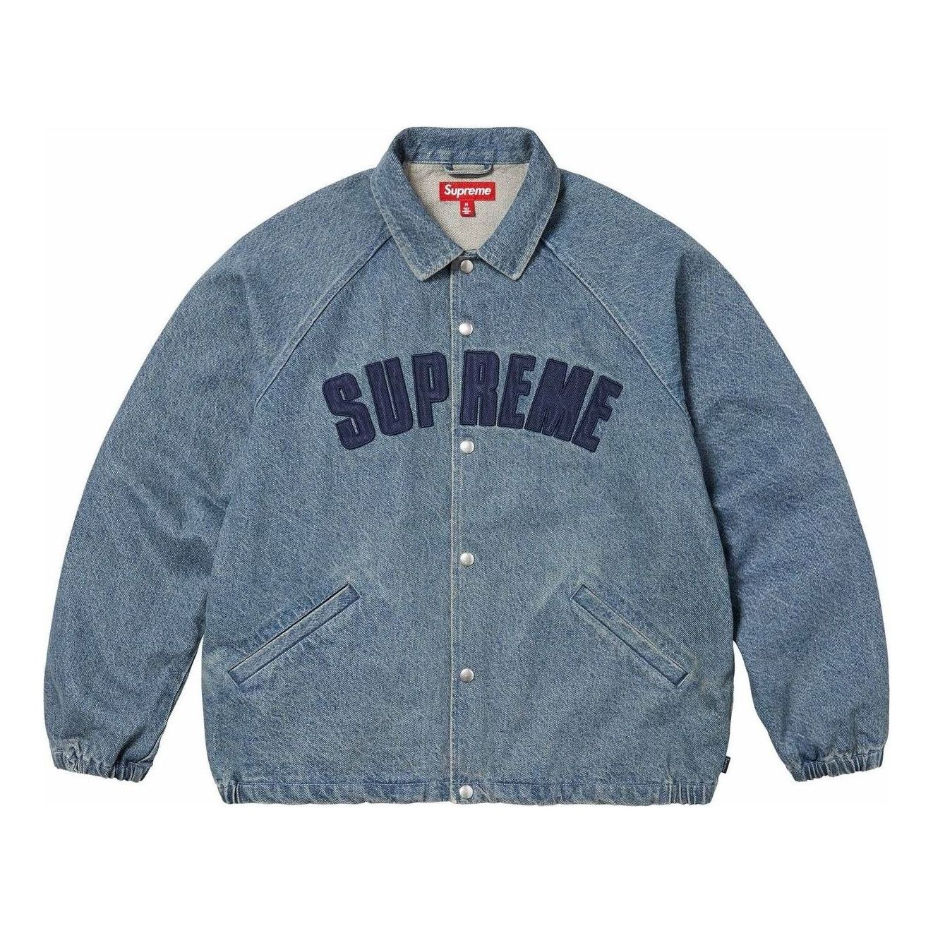 Supreme Arc Denim Coaches Jacket 'Washed Indigo' SS25J62-WASHED-INDIGO