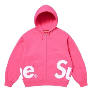 Supreme Big Logo Zip Up Hooded Sweatshirt 'Magenta' SS25SW46-MAGENTA