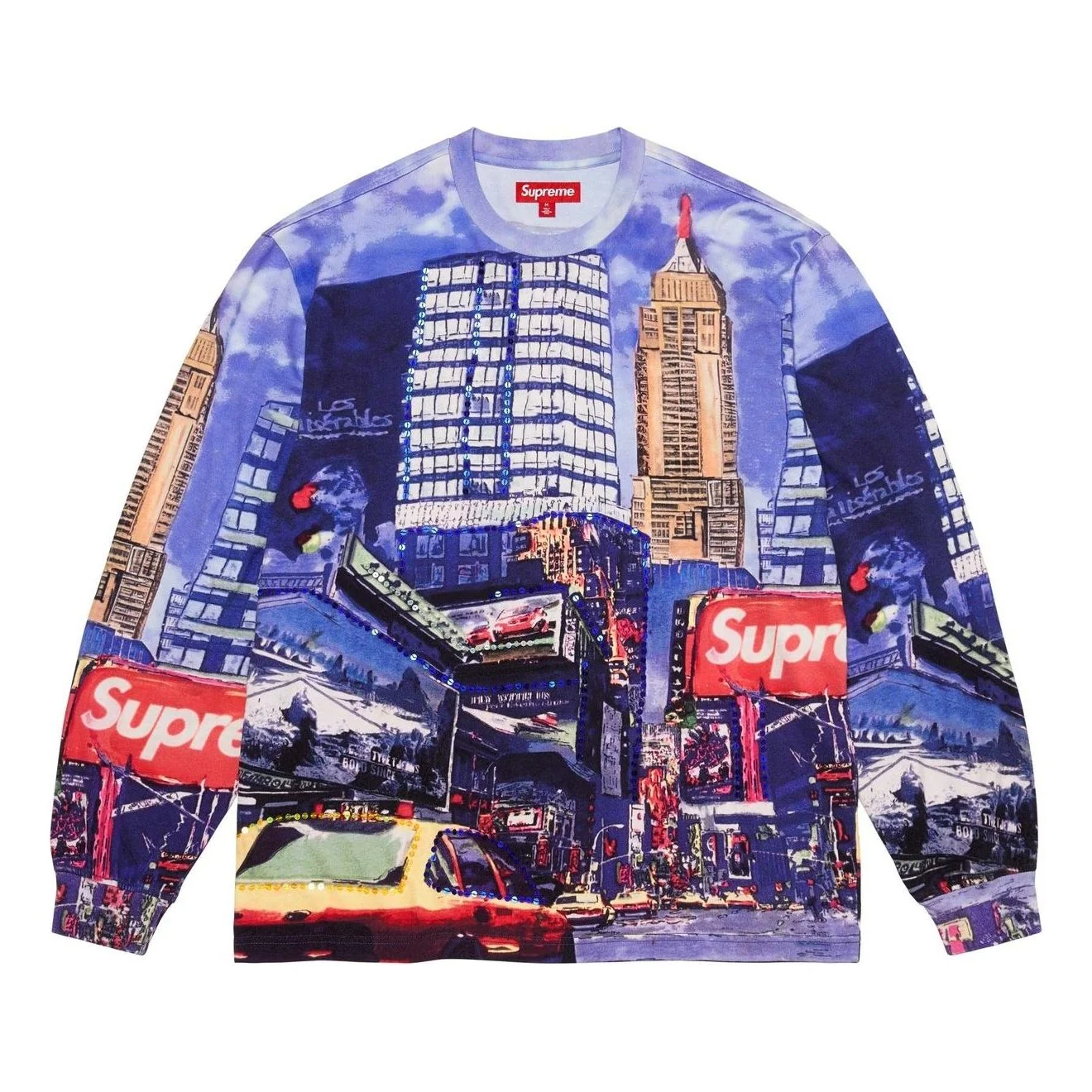 Supreme Skyline Sequin Long-Sleeve T-Shirt 'Day' SS25KN56-DAY