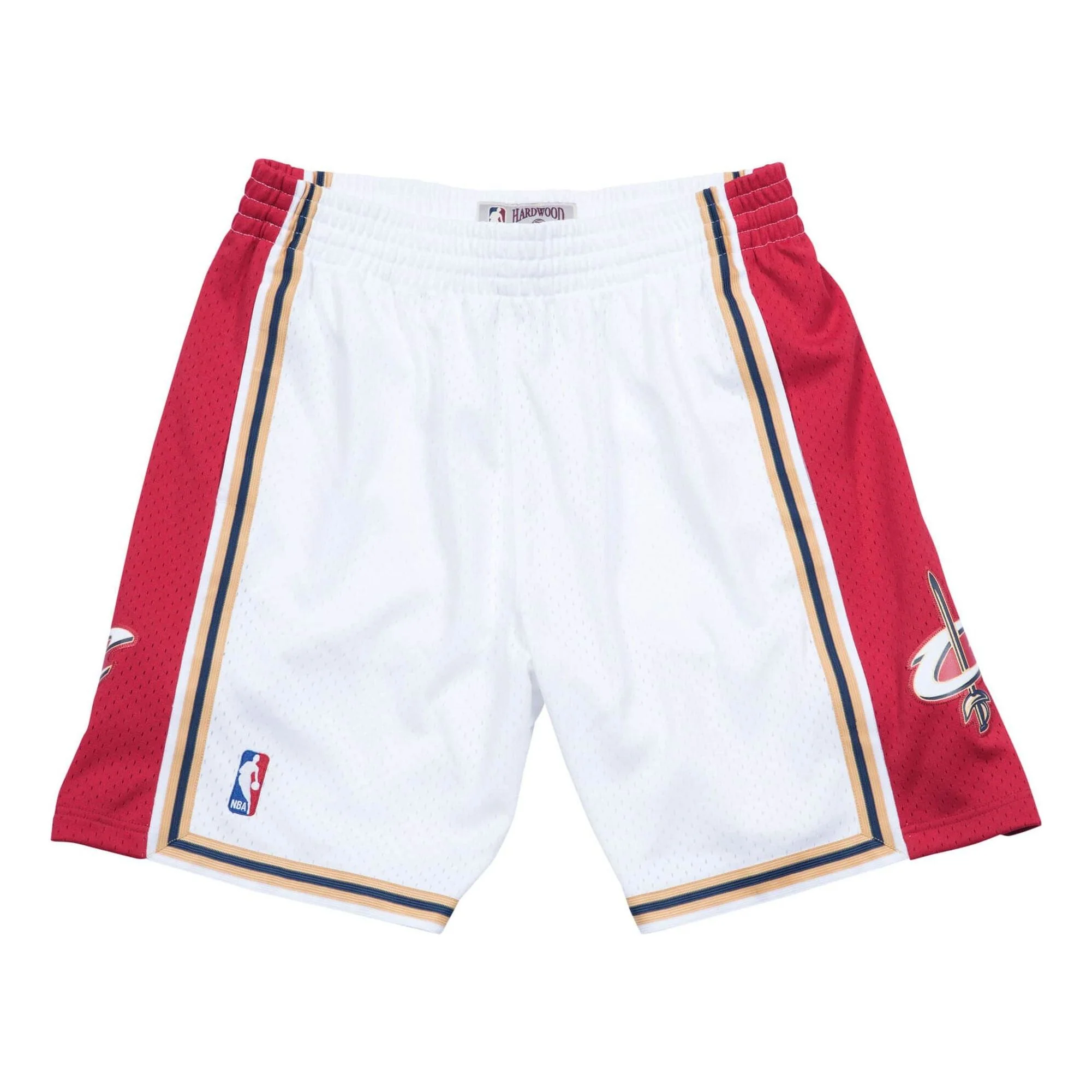 Mitchell & Ness NBA Swingman Shorts Cleveland Cavaliers Home 2003-04 'White Red' SMSHGS18225-CCAWHIT03