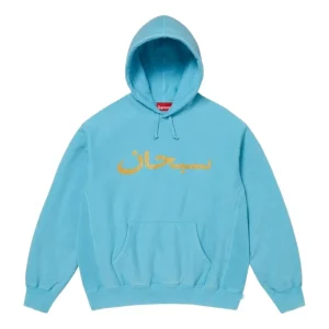 Supreme SS26 Arabic Logo Hooded Sweatshirt 'Blue' SUP-SS26-260-BLU