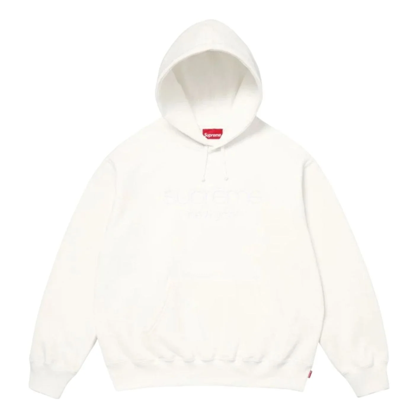 Supreme SS26 Classic Logo Hooded Sweatshirt 'White' SUP-SS26-051-WHT