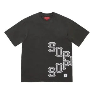 Supreme SS26 Cracked Spellout S/S T-Shirt 'Black' SUP-SS26-060-BLK