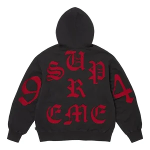 Supreme SS26 Cut Out Zip Up Hooded Sweatshirt 'Black' SUP-SS26-055-BLK