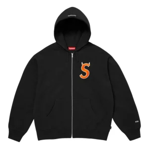 Supreme SS26 Devil S Logo Zip Up Hooded Sweatshirt 'Black' SUP-SS26-134-BLK
