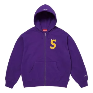 Supreme SS26 Devil S Logo Zip Up Hooded Sweatshirt 'Purple' SUP-SS26-134-PUR